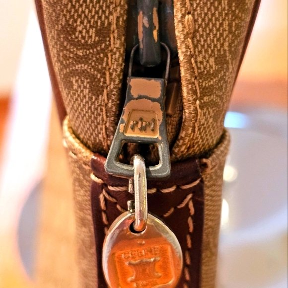 Celine Clutch Tan Leather 12"w 9-1/4"L - Picture 4 of 13